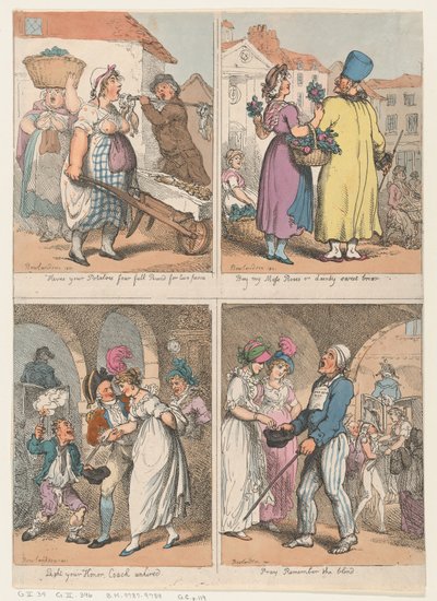 Four Scenes from Cries of London Series: Here