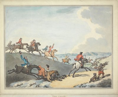 Fox-Hunting [set of six]: 2. The Chase by Thomas Rowlandson