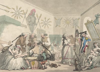 French Barracks, August 12, 1791 by Thomas Rowlandson