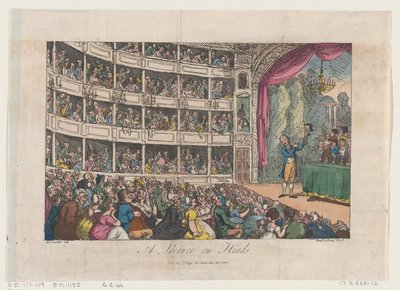 Frontispiece, from A Lecture on Heads by George Alexander Stevens, April 1808 by Thomas Rowlandson