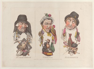 Funeralorum, Virginia, Hazardorum, August 15, 1800 by Thomas Rowlandson