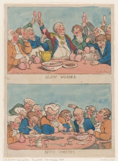 Glow Worms, Muck Worms by Thomas Rowlandson