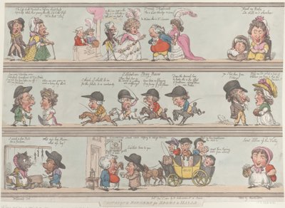 Grotesque Borders for Rooms & Halls, December 1, 1800 by Thomas Rowlandson