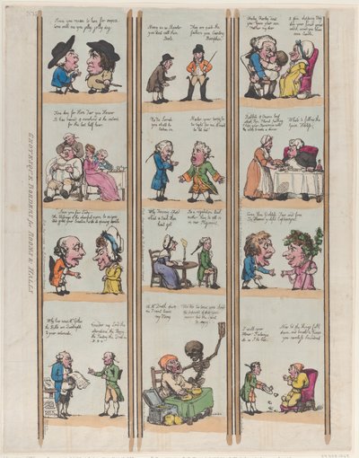 Grotesque Borders for Rooms & Halls, Plate 15 by Thomas Rowlandson