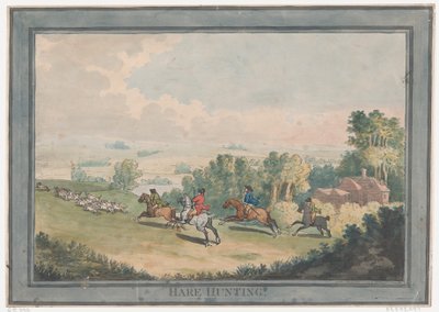 Hare Hunting, February 1, 1789 by Thomas Rowlandson