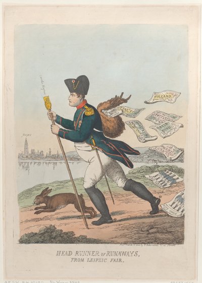 Head Runner or Runaways from the Leipzic Fair by Thomas Rowlandson