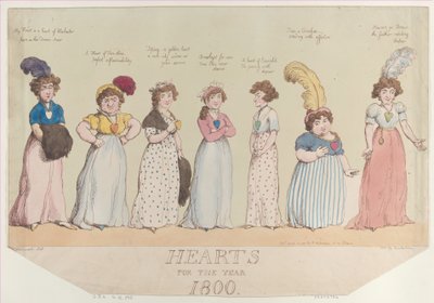 Hearts for the Year 1800, April 20, 1800 by Thomas Rowlandson