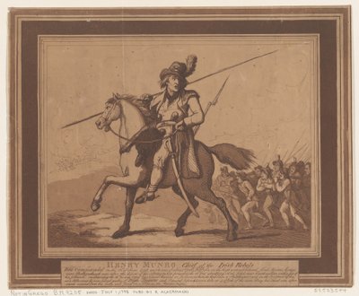 Henry Munro, Chief of the Irish Rebels by Thomas Rowlandson