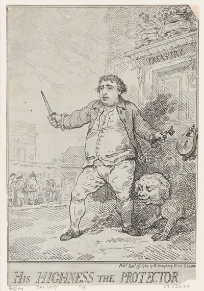 His Highness The Protector by Thomas Rowlandson