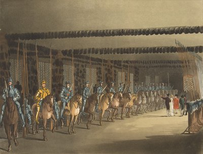 Horse Armoury, Tower of London, November 1, 1809 by Thomas Rowlandson