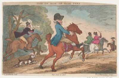 How to Ride Up Hyde Park by Thomas Rowlandson