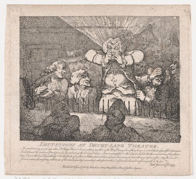 Imitations at Drury-Lane Theatre Picturesque Beauties of Boswell, Part the Second by Thomas Rowlandson