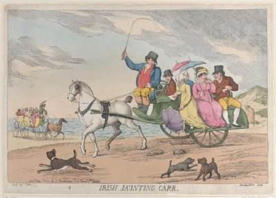 Irish Jaunting Car by Thomas Rowlandson