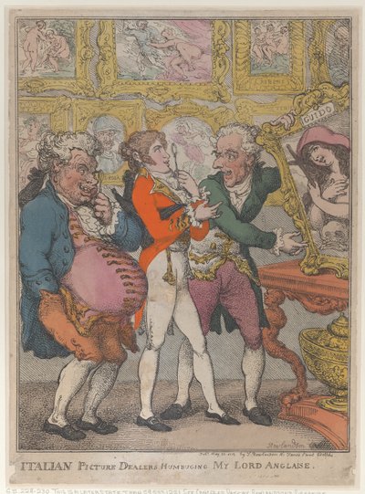 Italian Picture Dealers Humbugging My Lord Anglaise by Thomas Rowlandson