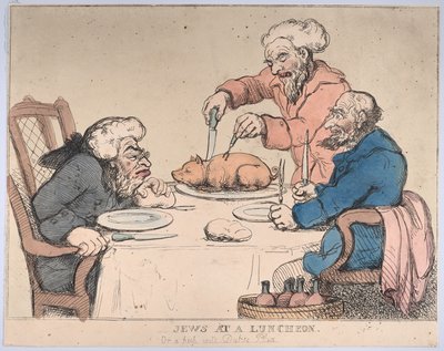 Jews at a Luncheon by Thomas Rowlandson