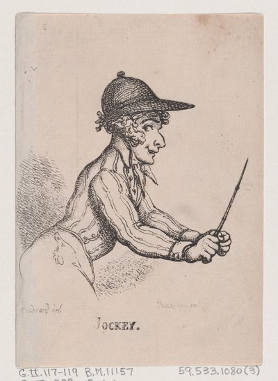 Jockey, April 1808 by Thomas Rowlandson