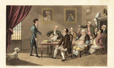 Johnny and his creditors by Thomas Rowlandson