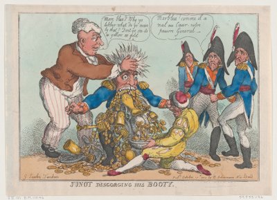 Junot Disgorging His Booty, October 17, 1808 by Thomas Rowlandson