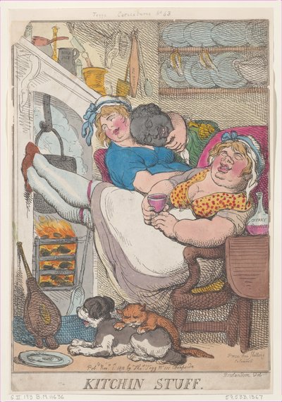 Kitchin Stuff, November 1, 1810 by Thomas Rowlandson