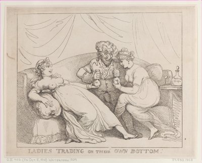 Ladies Trading on Their Own Bottom by Thomas Rowlandson