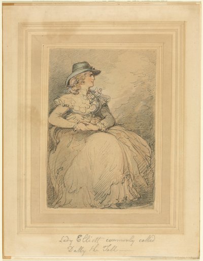 Lady Elliott, Commonly Called Dolly The Tall, 1775-1827 by Thomas Rowlandson
