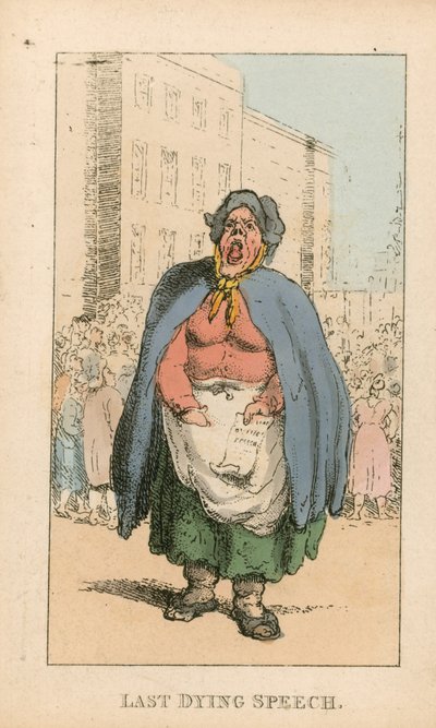 Last Dying Speech by Thomas Rowlandson