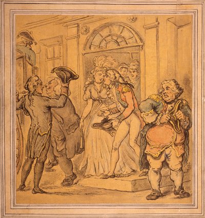 Leaving after a Party by Thomas Rowlandson