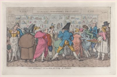 Dawdlers of the Rue Coq, ca. 1810 by Thomas Rowlandson