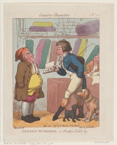 London Outrider, or Brother Saddlebag by Thomas Rowlandson