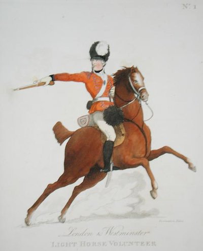 London and Westminster Light Horse Volunteer, plate 1 from 
