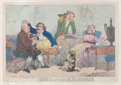 Lords of the Bedchamber, April 14, 1784 by Thomas Rowlandson