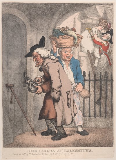 Love Laughs at Locksmiths by Thomas Rowlandson