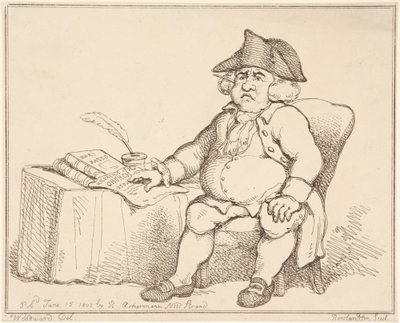 Man at Table by Thomas Rowlandson