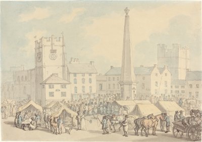 Market Day at Richmond in Yorkshire by Thomas Rowlandson