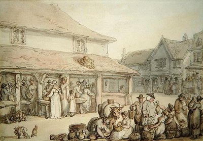 Market Place by Thomas Rowlandson