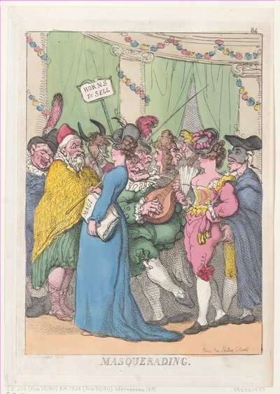 Masquerading, reprinted by Thomas Rowlandson