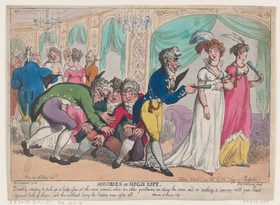 Miseries of High Life, March 1, 1808 by Thomas Rowlandson