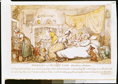 Miseries of Human Life: Introductory Dialogue, published by R. Ackermann by Thomas Rowlandson