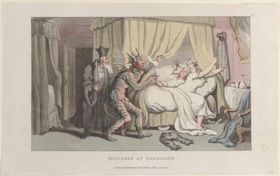 Mistakes at Cavaillon, from Journal of Sentimental Travels in the Southern Pro... by Thomas Rowlandson