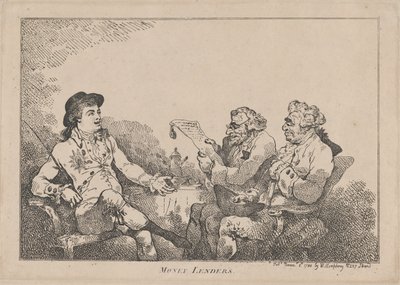 Money Lenders by Thomas Rowlandson