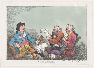 Money Lenders, November 8, 1784 by Thomas Rowlandson