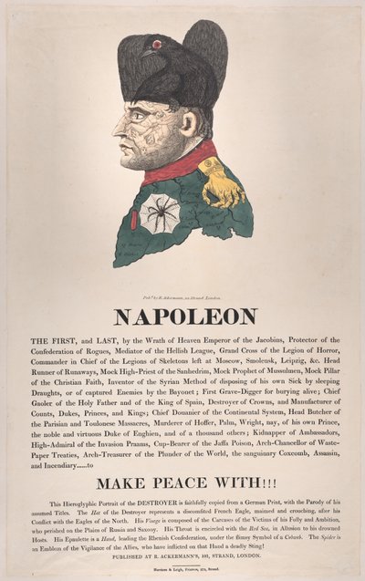 Napoleon, March 1814 by Thomas Rowlandson