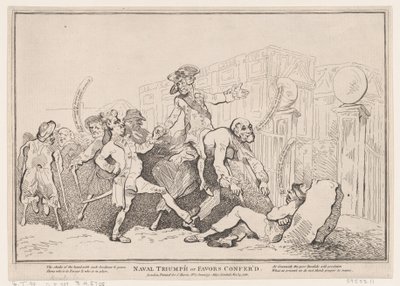 Naval Triumph, or Favors Conferred by Thomas Rowlandson