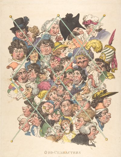 Odd Characters, February 16, 1801 by Thomas Rowlandson