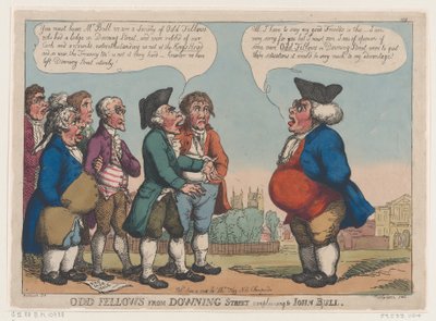 Odd Fellows from Downing Street Complaining to John Bull, June 4, 1808 by Thomas Rowlandson