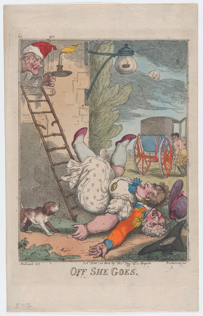 Off She Goes by Thomas Rowlandson