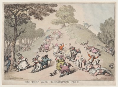 One Tree Hill, Greenwich Park by Thomas Rowlandson