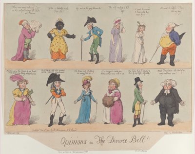 Opinions on The Divorce Bill!! by Thomas Rowlandson