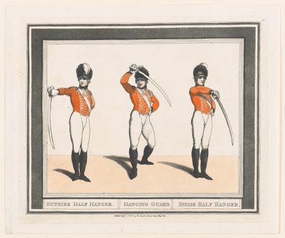 Outside Half Hanger, Hanging Guard, Inside Half Hanger by Thomas Rowlandson