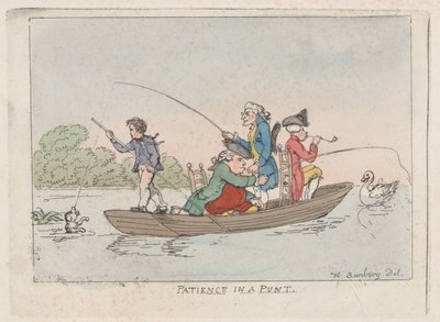 Patience in a Punt, ca. 1803 by Thomas Rowlandson